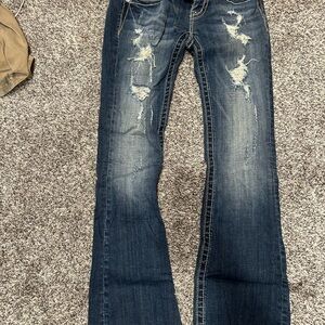 Distressed Blue Women's Jeans